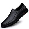 Men’s Business Casual Leather Slip-On Shoes